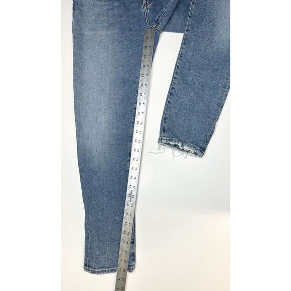 AGOLDE Jeans Women 28 Toni Midrise Skinny Blue Stretch Denim Distress Light Wash - Picture 11 of 12